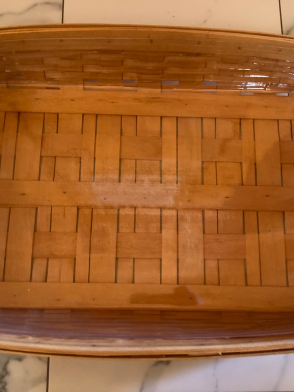 NWOT Longaberger Large Hostess Tray Lot 5 10 Way Inserts Fruit Medley Liner HTF - Picture 2 of 11